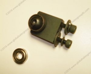 Rear Tram Rail, Guide Bearing and Mounting Block