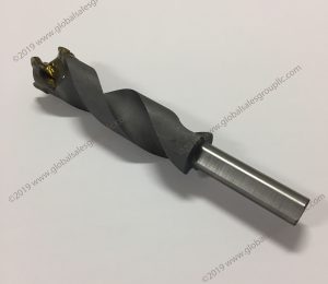1" Brad Point Latch Bore Bit CT - Flat on Shank